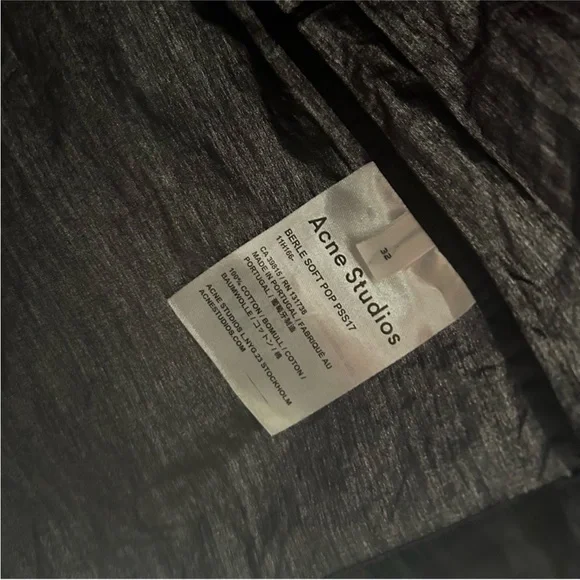 Acne Studios Asymmetrical Tank in Gray - Picture 3 of 3